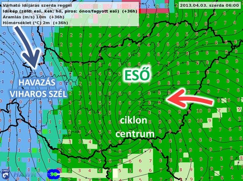 Hófúvás jöhet 10 centis hóval – térképek