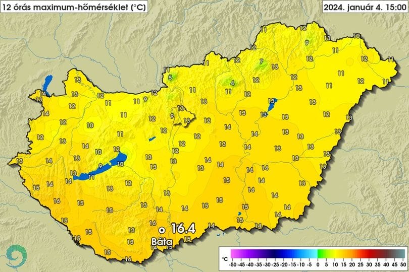 A jövő heti nagy fagyok előtt még gyorsan megdőlt az országos melegrekord