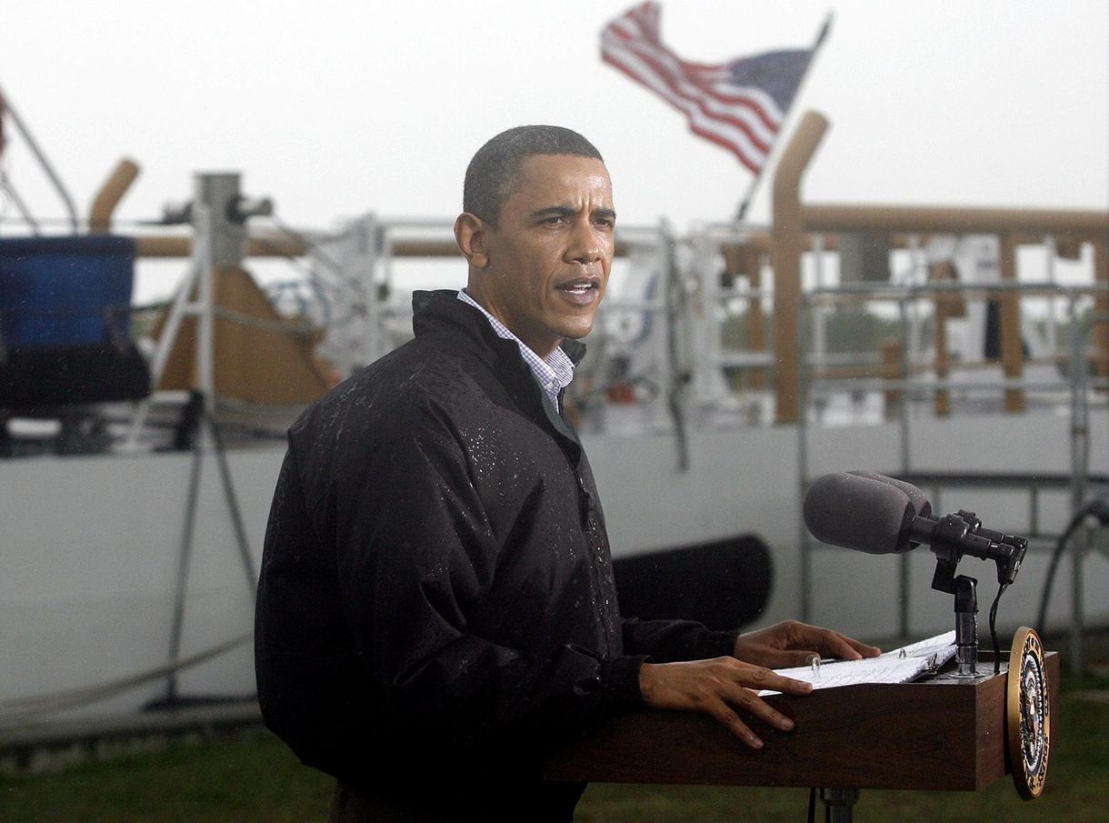 Obama védekezésre kényszerült az olajfolt miatt
