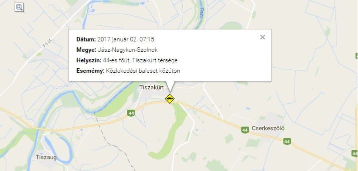 Volán-busz ütközött a 44-esen, az utasok jól vannak