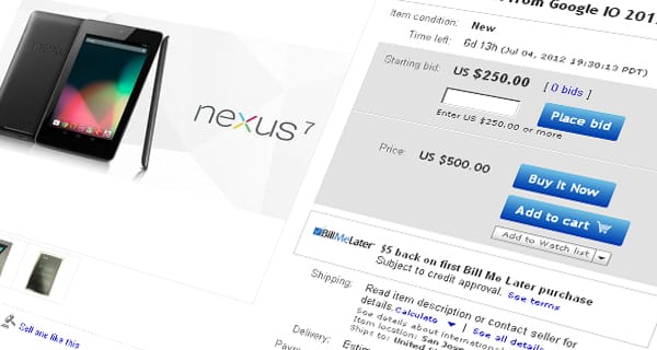 Máris kapható a Google Nexus az eBay-en