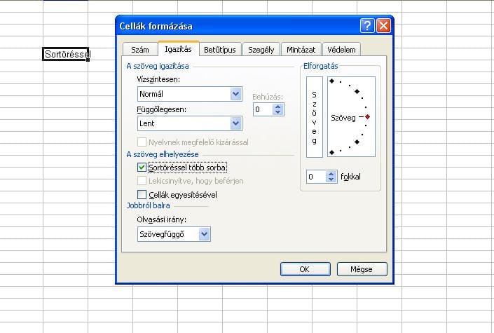 Excel-tipp: sortörés a cellában, a lehető legegyszerűbben