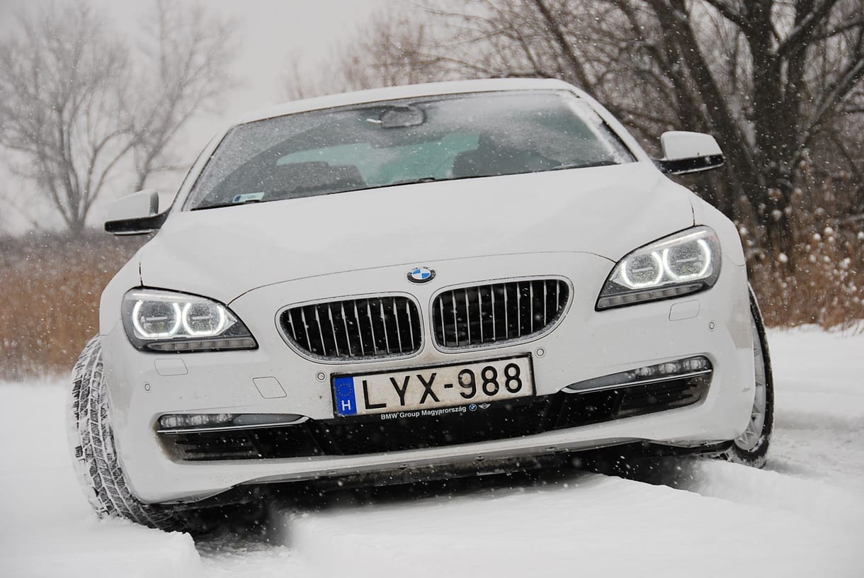 BMW 640d extrém teszt: 313 lóerővel a hóban