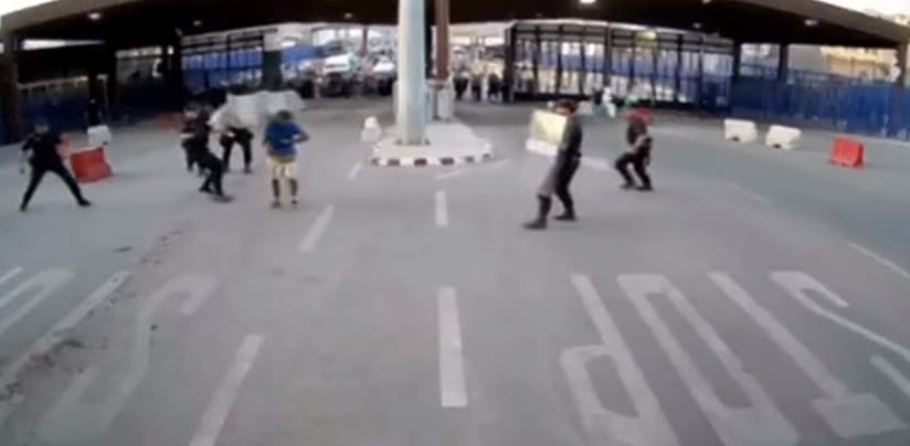 Késes határsértőt így még nem terítettek le – videó