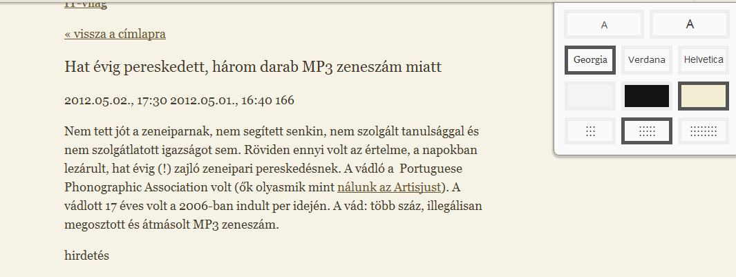Ennél kényelmesebben nem olvashat netes tartalmakat