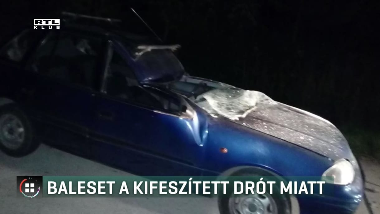Drótkötél fejezett le majdnem egy autóst, de felelős továbbra sincs