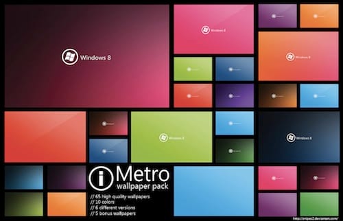 Windows 8 stílusú háttérképek a jelenlegi Windowshoz