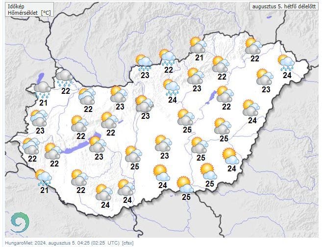 Hűsítő hidegfront teszi elviselhetőbbé az életünket, élvezzük ki, mert a hét második felétől jön vissza a kánikula