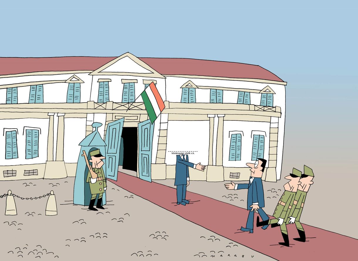 Magyar hagyomány, hogy az államfői poszton aláírásukért tartott bábfigurák vannak