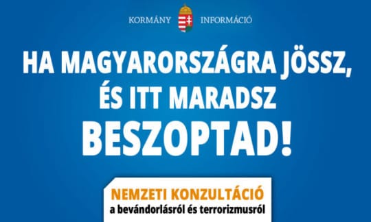 Botrányos konzultációs plakátterv: a kormányszóvivő nem tagad