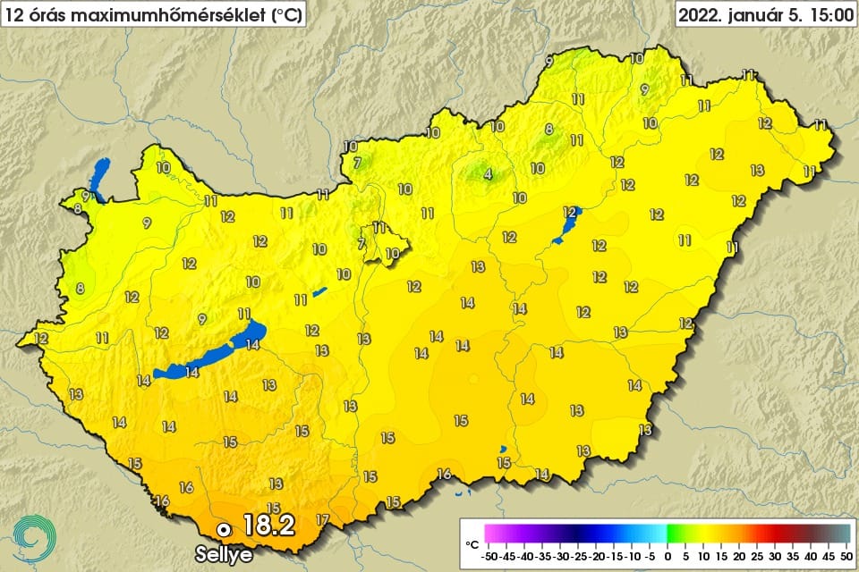 Ismét megdőlt a melegrekord: 18 fok volt szerdán Dél-Baranyában