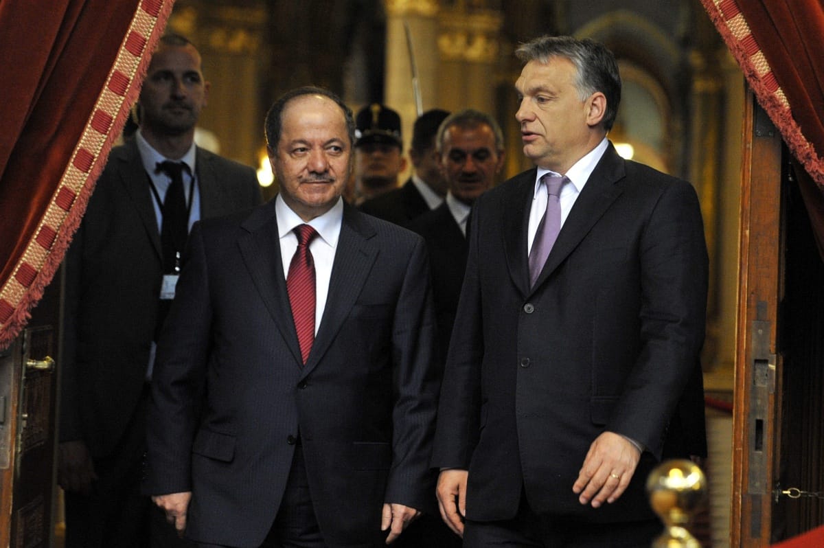 Orbán Viktor menekültezéssel köszöntötte a kurd elnököt