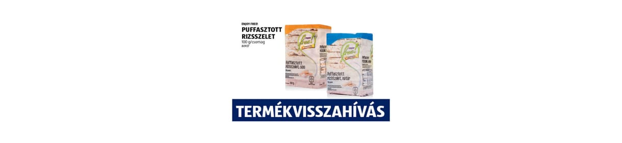 Rákkeltő anyagot találtak az egyik aldis puffasztott rizsszeletben