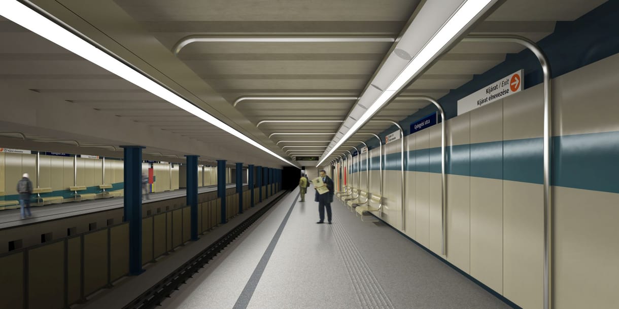 Így fognak kinézni a 3-as metró felújított állomásai - látványtervek
