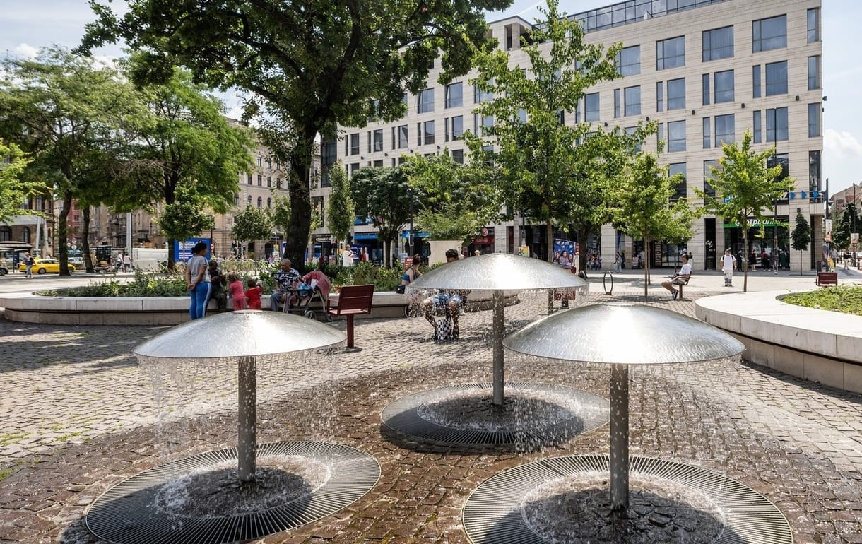 Karácsony Gergely a Blaha Lujza tér 