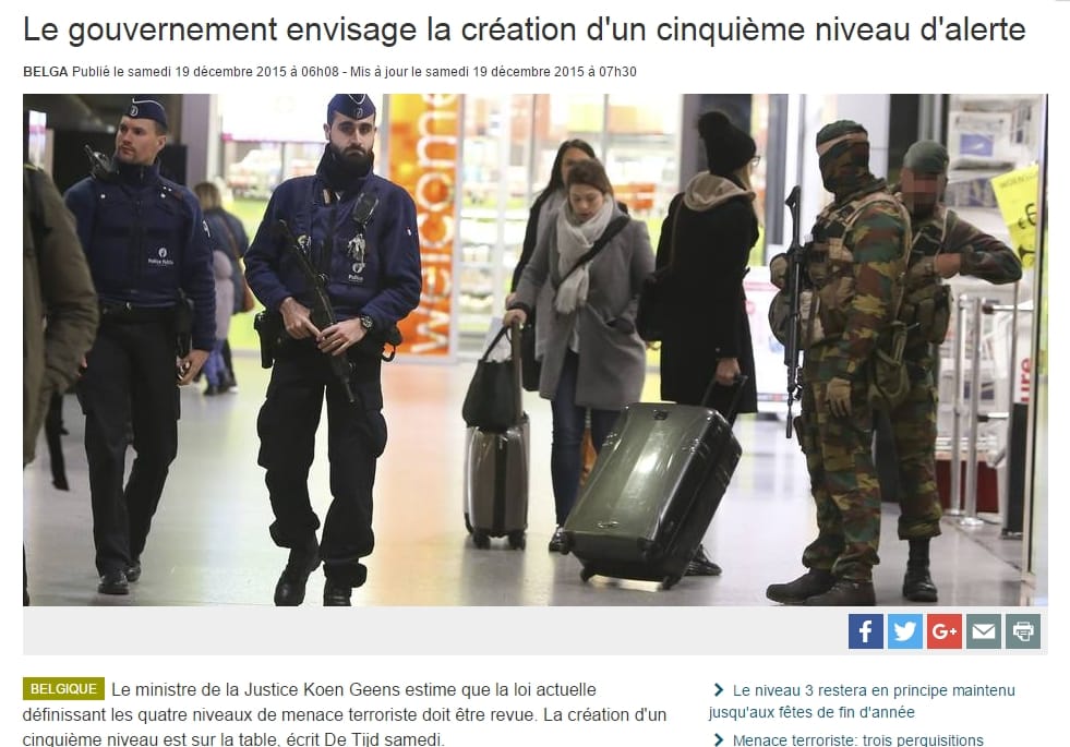 Belgium terrorpánikban