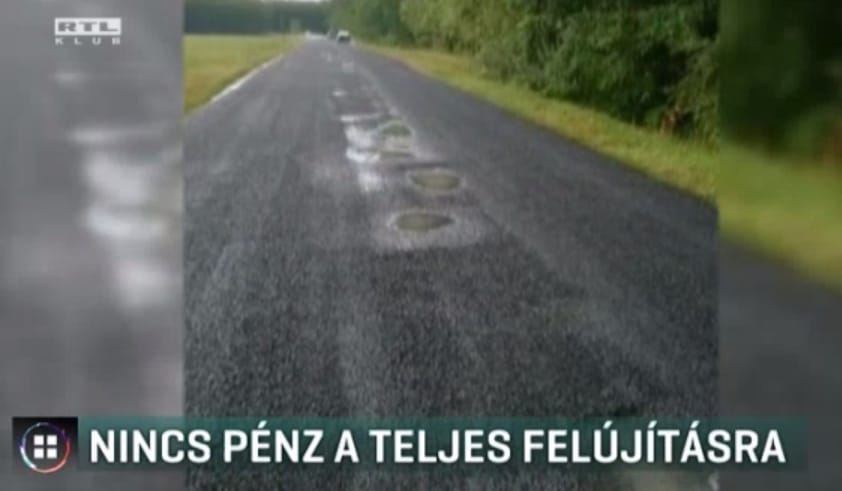Tönkreteszi a gumikat, csapnivaló utat kaptak a győrszemereiek
