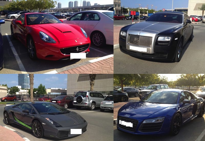 Ilyen egy dubaji egyetemi parkoló: Rollsok, Lambók, Ferrarik