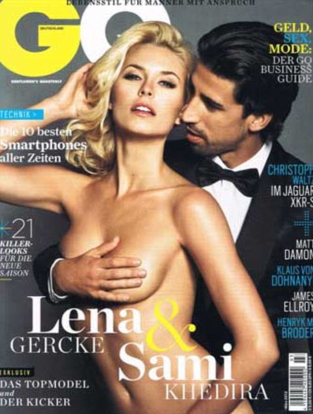 Khedira meztelen nőjét tapizta egy férfimagazin címlapján