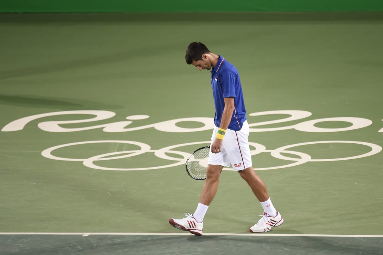 Djokovic produkálta az olimpia egyik legszomorúbb fotóját