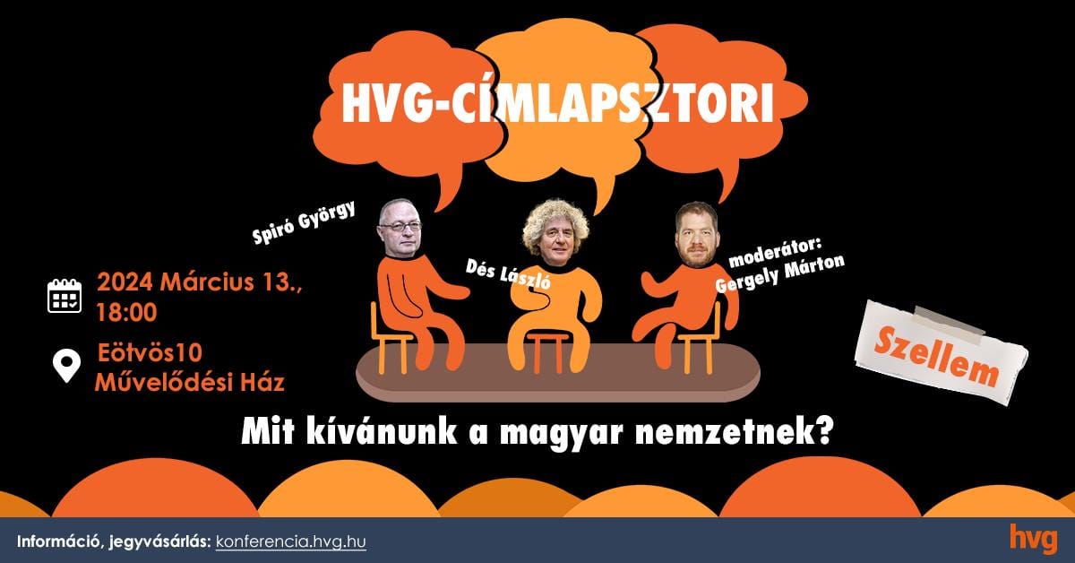 A Kánaán vagy történelmi katasztrófa jön? A Címlapsztori-szalonban várja olvasóit a HVG