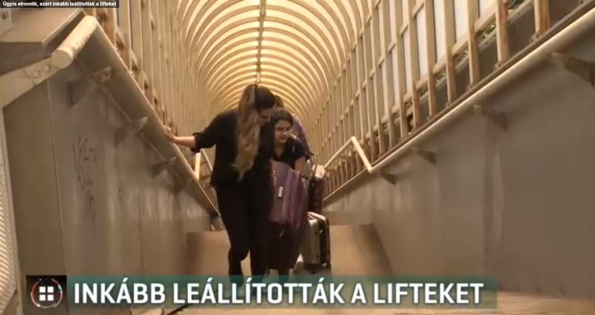 Még egy fontos vasútállomás, még egy lift, amit hiába vár