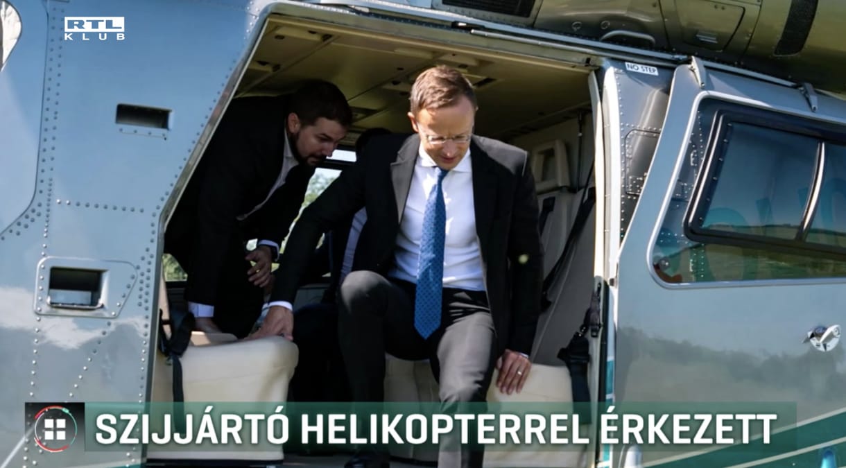 ORFK: Szijjártó hétszer repült rendőrségi helikopterrel