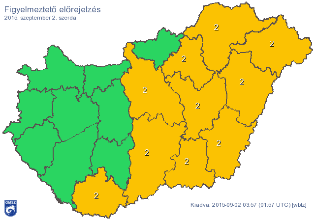 Térkép: kiadták az év utolsó narancs hőségriasztását, de nyugaton már esni fog