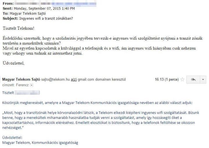 Így segít a Magyar Telekom a menekülteken