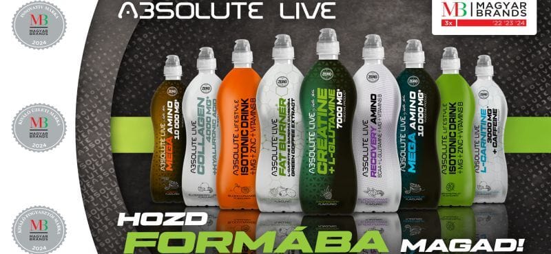 Újabb három Magyar Brands-díjat nyert el az Absolute Live sportital
