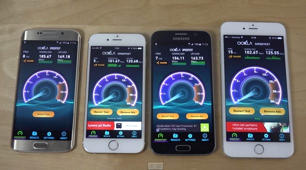iPhone 6 vs. Galaxy S6: melyiknek gyorsabb a wifije?