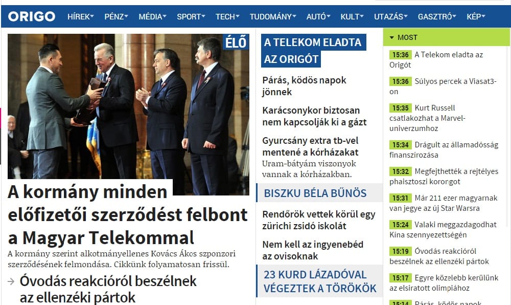 Volt TV2-s lesz az Origo új főszerkesztője