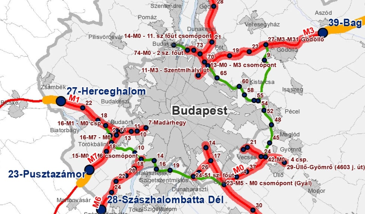 Hol válnak fizetőssé az autópályák? Íme a részletes térképek