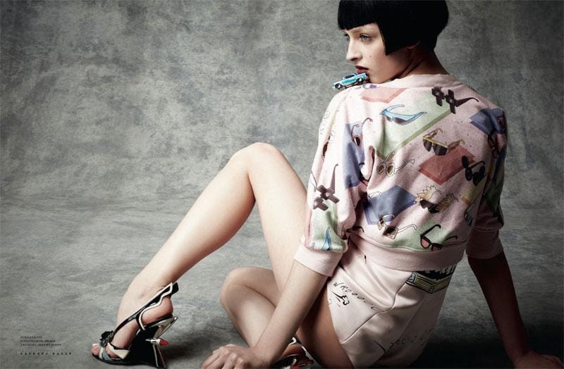 A lengyel Daga Ziober az orosz Harper’s Bazaar divatlapban
