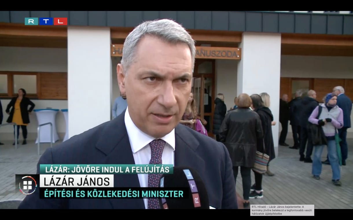 Lázár János: Jövőre kezdődik a legfontosabb vasúti hálózatok felújítása