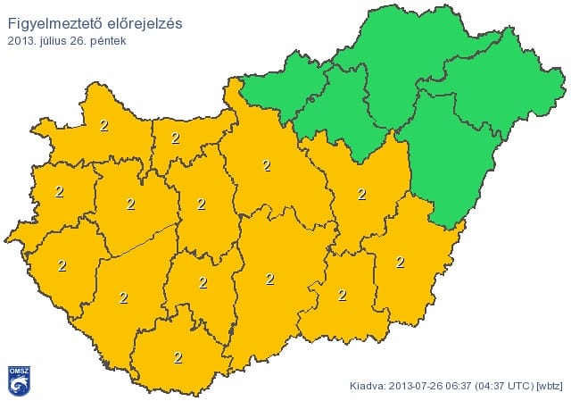 Színtiszta hőség: már nincs figyelmeztetés zivatar miatt