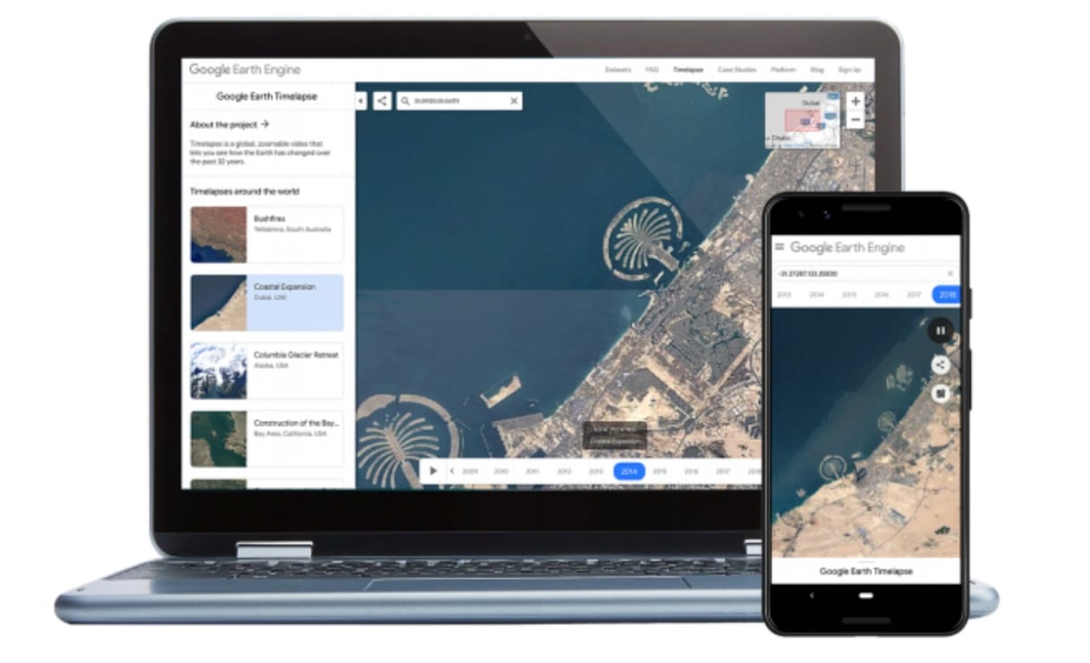 Látványos frissítést kapott a Google Earth: videóban látni, mennyit változott a Föld 34 év alatt