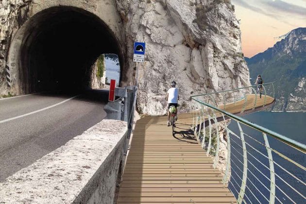 Európa legszebb kerékpárútja épül a Garda-tó partján – videó