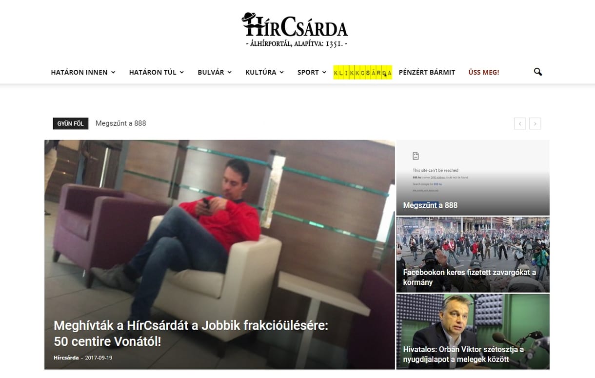 Egy az egyben lehozta a Ripost cikkét a Hírcsárda