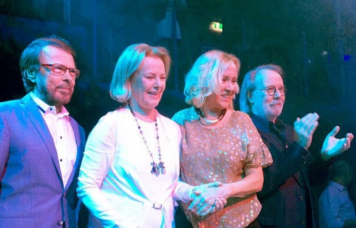 Nyolc év után először mutatkozott együtt az ABBA