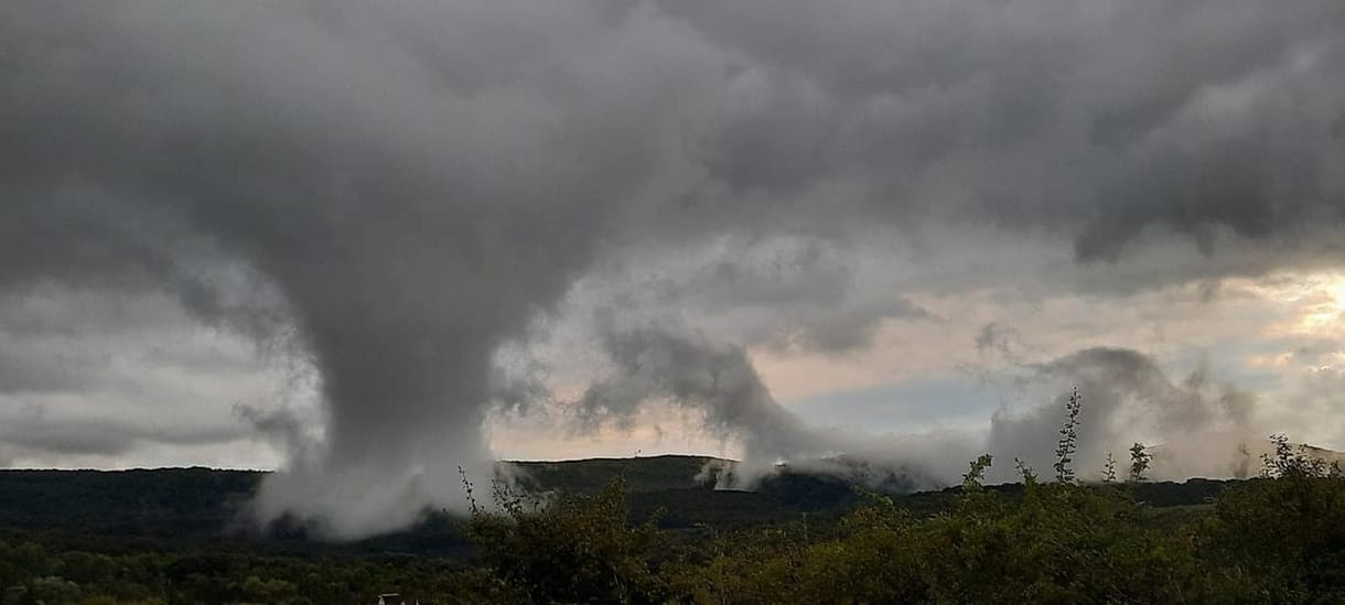 Tornádónak látszó képződmény alakult ki Borsodban, de nem az volt