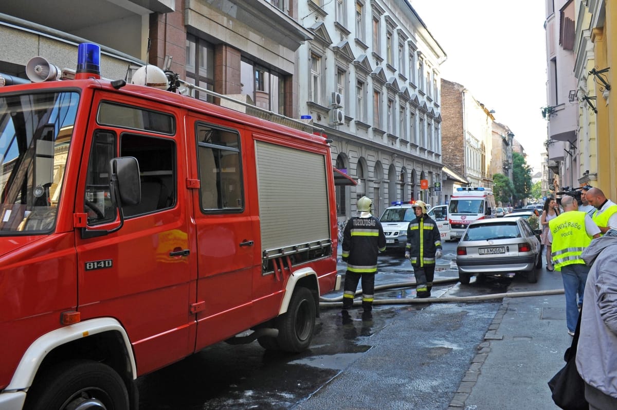 Kigyulladt egy fővárosi lakás