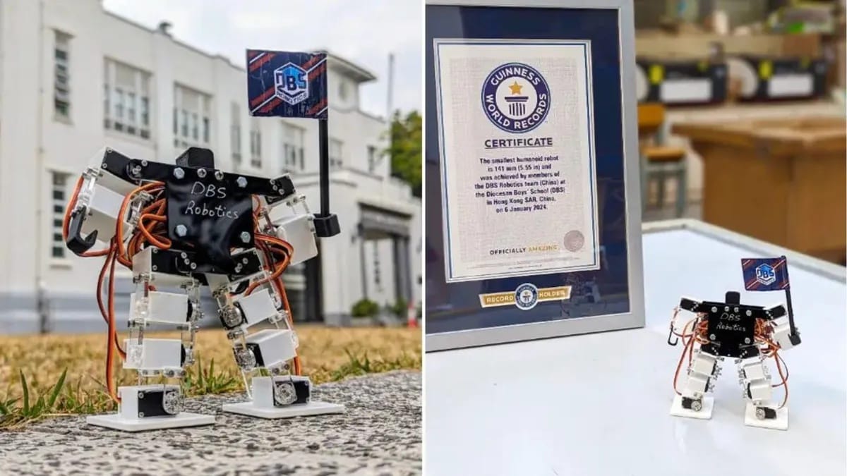 Humanoid, de embernek azért kicsi lenne: 141 mm-es a világ legkisebb emberszabású robotja