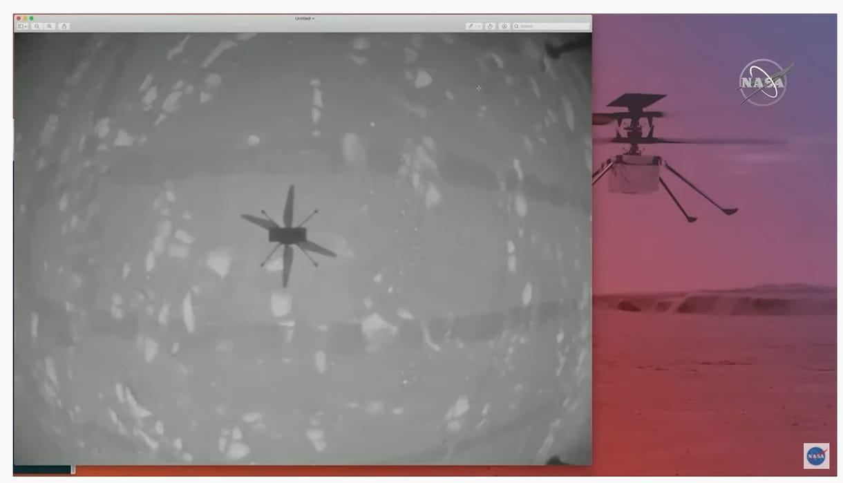 Történelmet írt a NASA, felszállt a Marson a kis helikopter