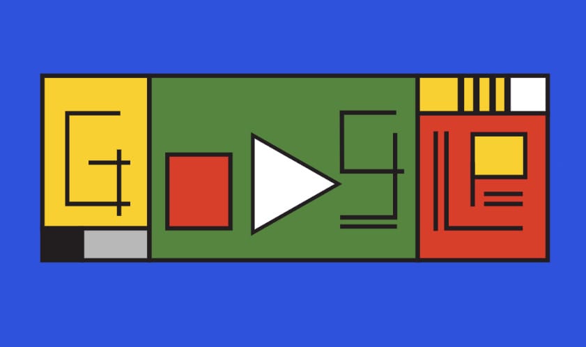 Mi ez a furcsa rajz ma a Google főoldalán, valami Bauhaus?
