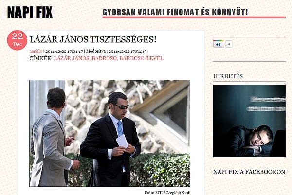 Napi Fix: Matolcsyval biztosan fejreállunk