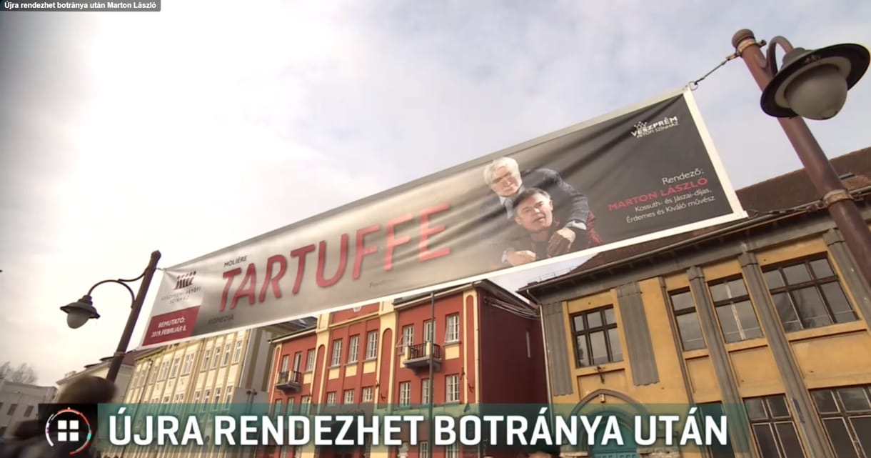Péntek este mutatják be Marton László új darabját Veszprémben