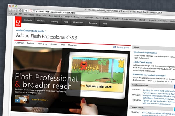 Az Adobe kivégzi a mobil Flash Playert