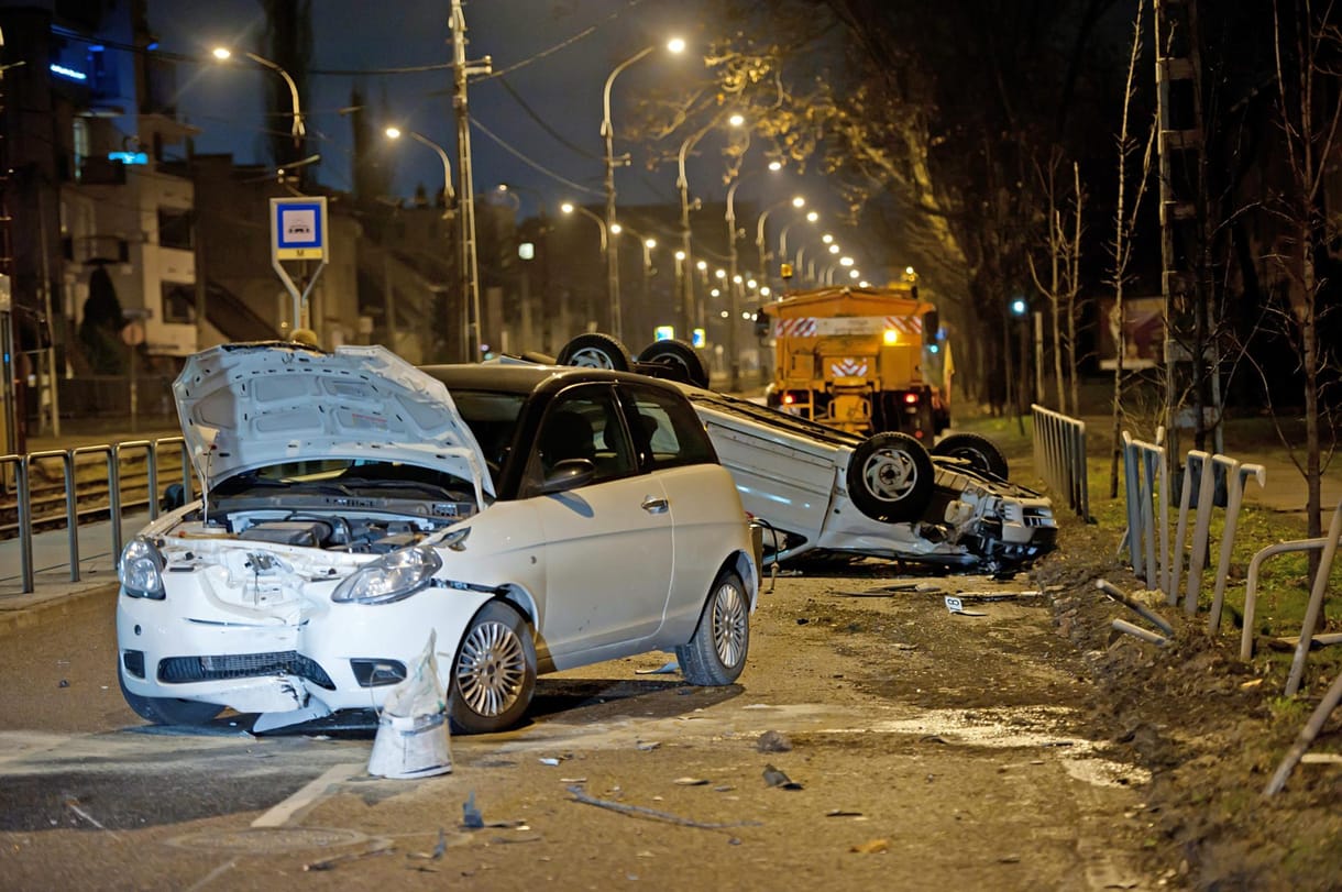 Fotó: durva borulásos baleset a XIII. kerületben