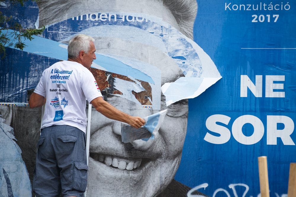 Soros köszönetet mondott a plakáttépkedőknek
